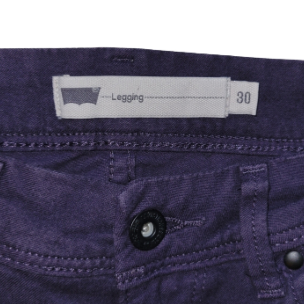 Levis Legging Denim Jeans Size 30 Plum Purple Stretchy Jegging Jeans - Picture 7 of 10